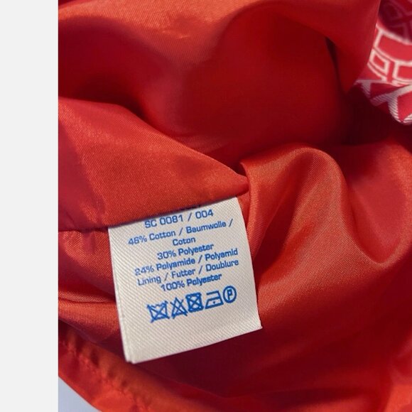 Boden Embroidered Textured Structured Red Sheath Dress Women's size 8L - Picture 7 of 7